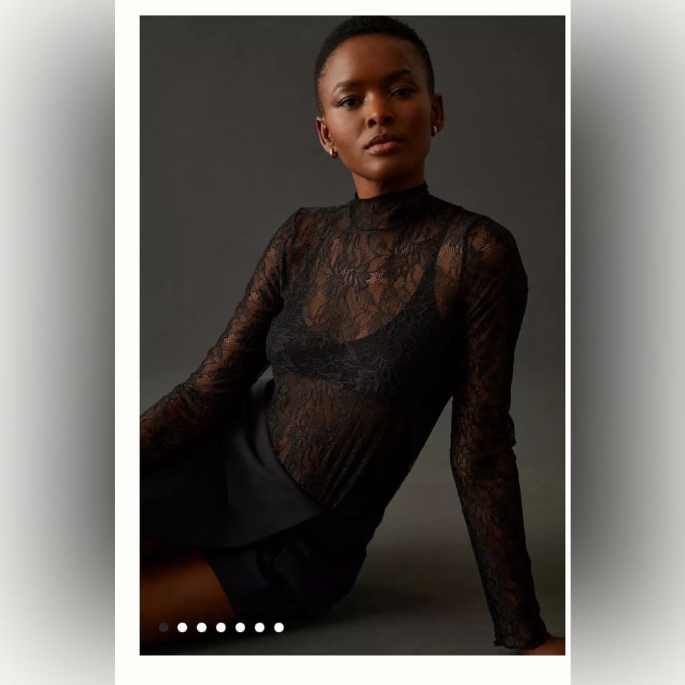 Anthropologie lace layering turtleneck - tags on, new